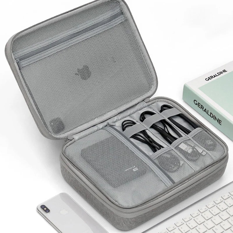 Hard Shell Digital Storage Bag for Power Bank Hard Drive Cables Earphones USB Tech Accessories