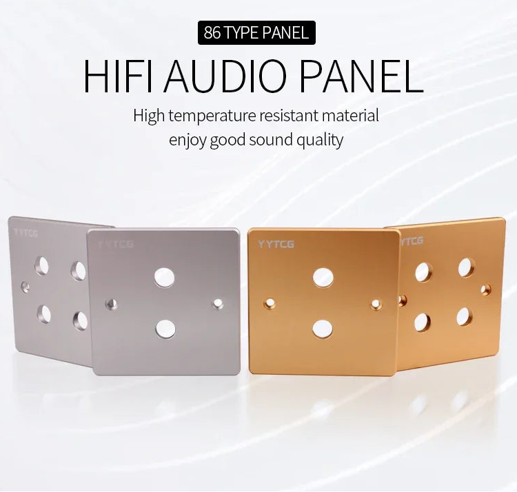 Aluminium Alloy RCA Speaker Terminal Panel with Binding Posts for High Fidelity Audio