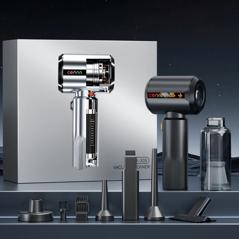 Powerful Cordless Handheld Car Vacuum Cleaner 7500mAh Wet Dry Portable Cleaner with LED Display