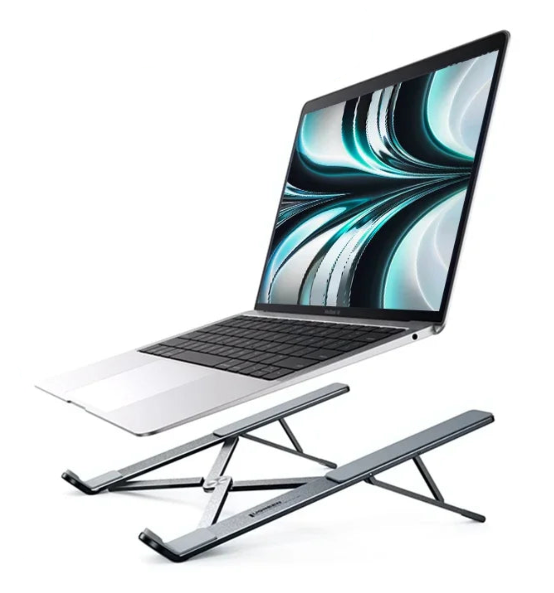 Foldable Adjustable Aluminium Laptop Stand for 13-17.3 Inch Notebooks Tablets Phones