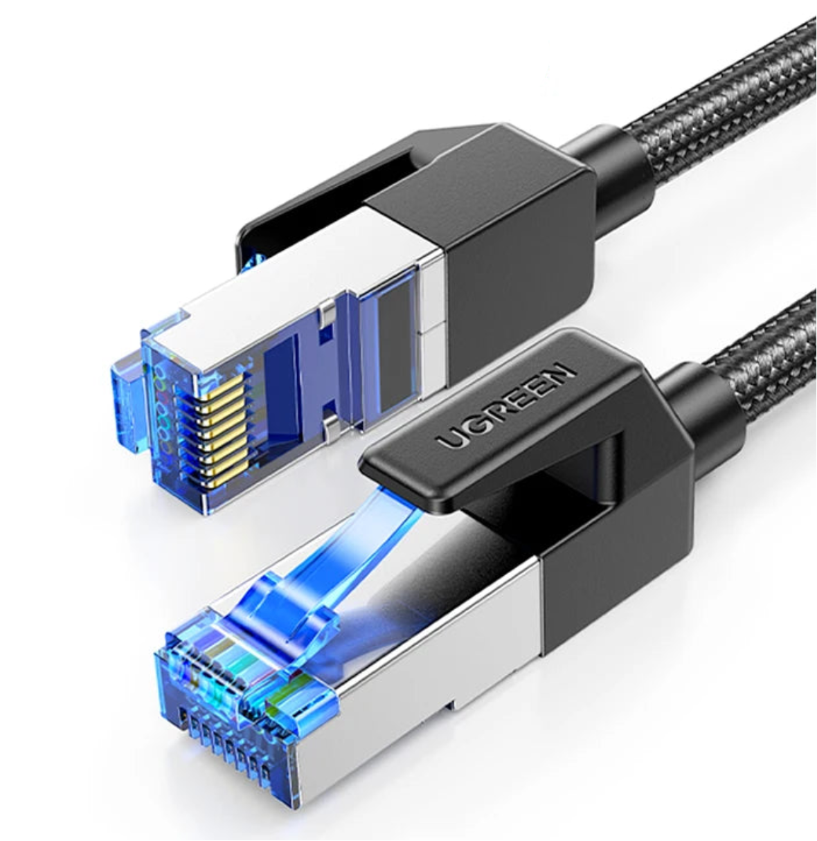 Cat 8 Ethernet Cable 40Gbps 2000MHz Nylon Braided RJ45 LAN Internet Cable for PC Laptop PS5