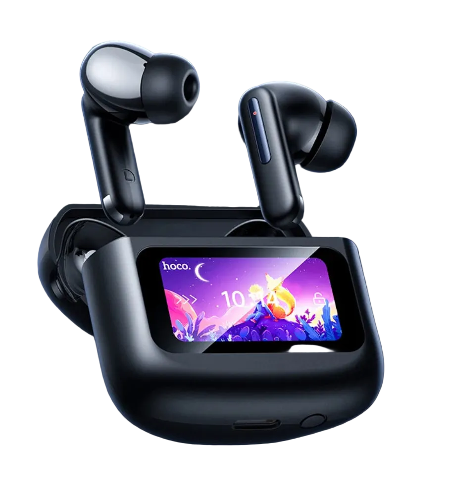 LED Touch Screen True Wireless Bluetooth Earphones In-Ear Headset with Type-C Charging Case