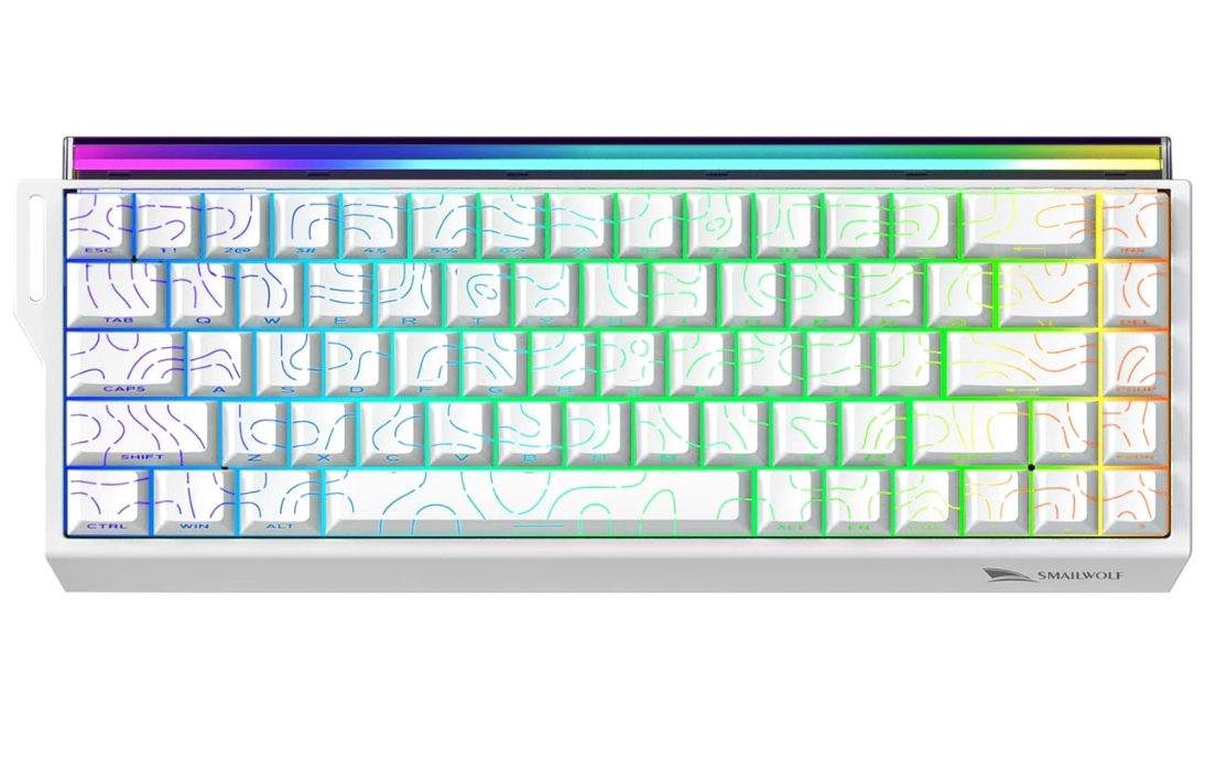 68 Percent Magnetic Switch Mechanical Gaming Keyboard with Rapid Trigger and 8K Polling Rate