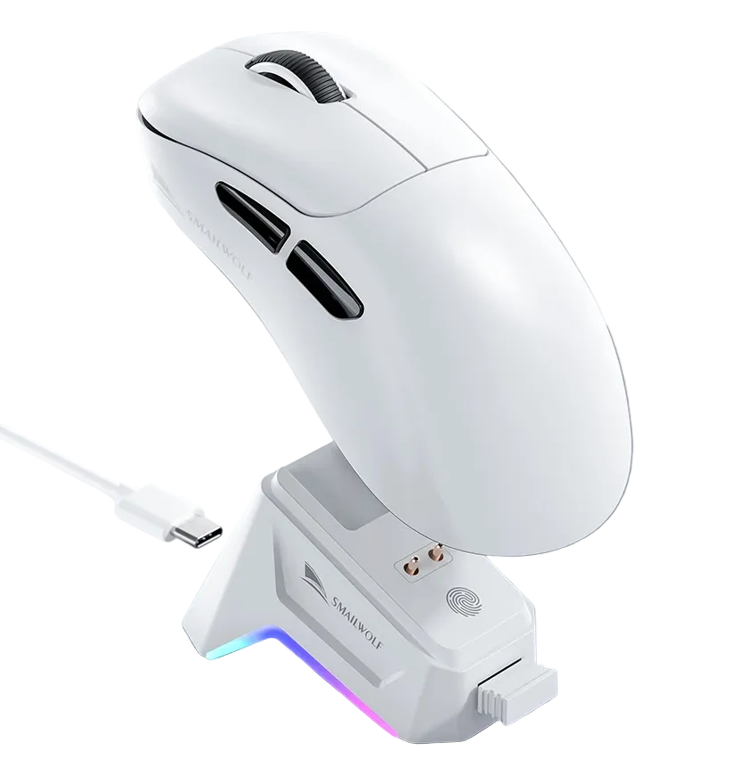 Wireless Bluetooth Gaming Mouse with RGB Lighting and Three-Mode Magnetic Charging