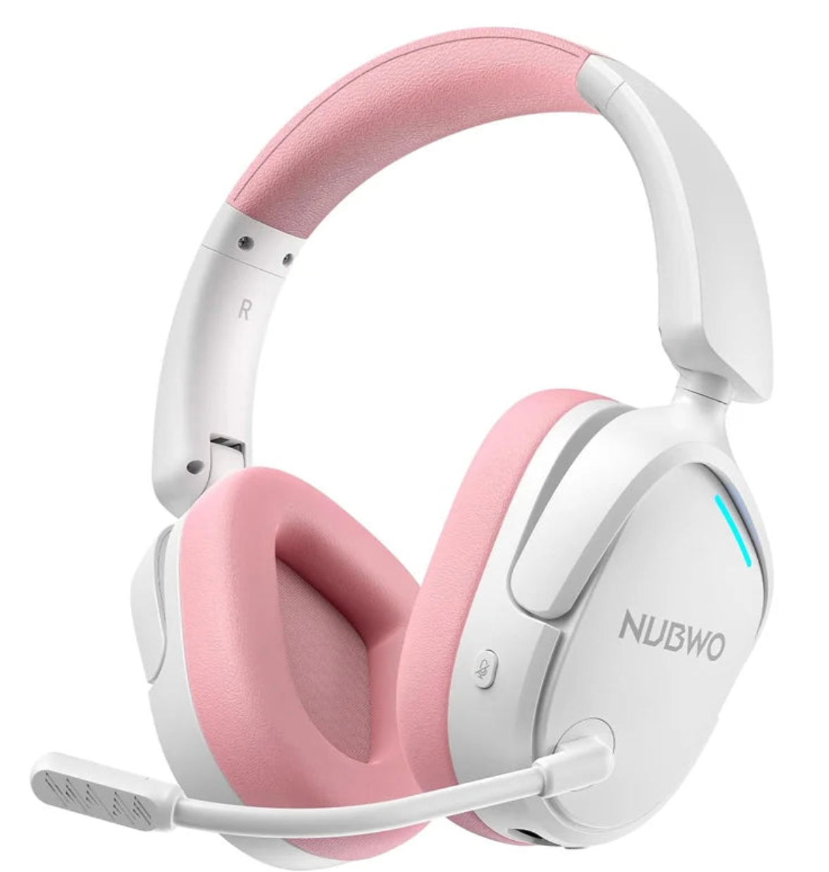 Wireless Gaming Headset with Dual 2.4G and Bluetooth Connection and Noise Cancelling Microphone
