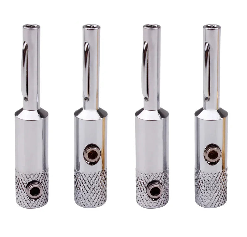 Premium Corrosion Resistant Banana Plug Connectors for Speaker and Audio Amplifier Cables