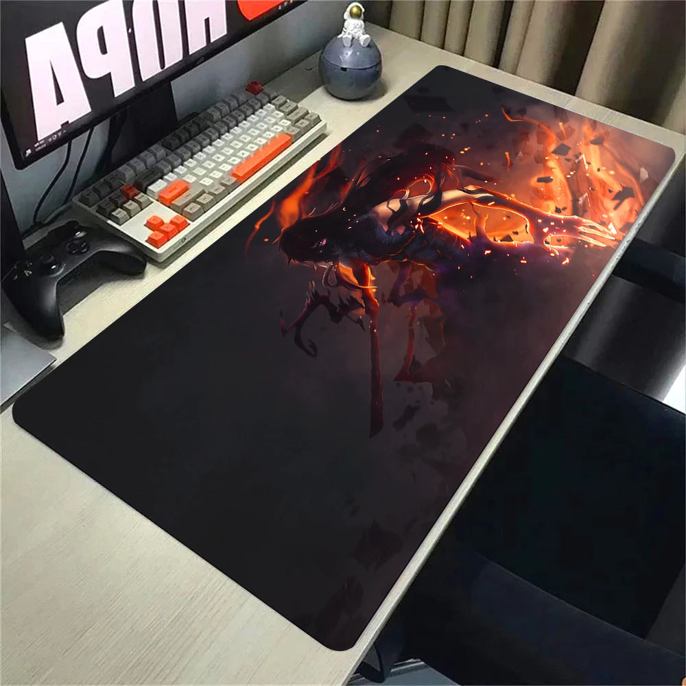 Large Extended Gaming Mouse Pad with Anti-Slip Rubber Base and Stitched Edges for Desk Setup