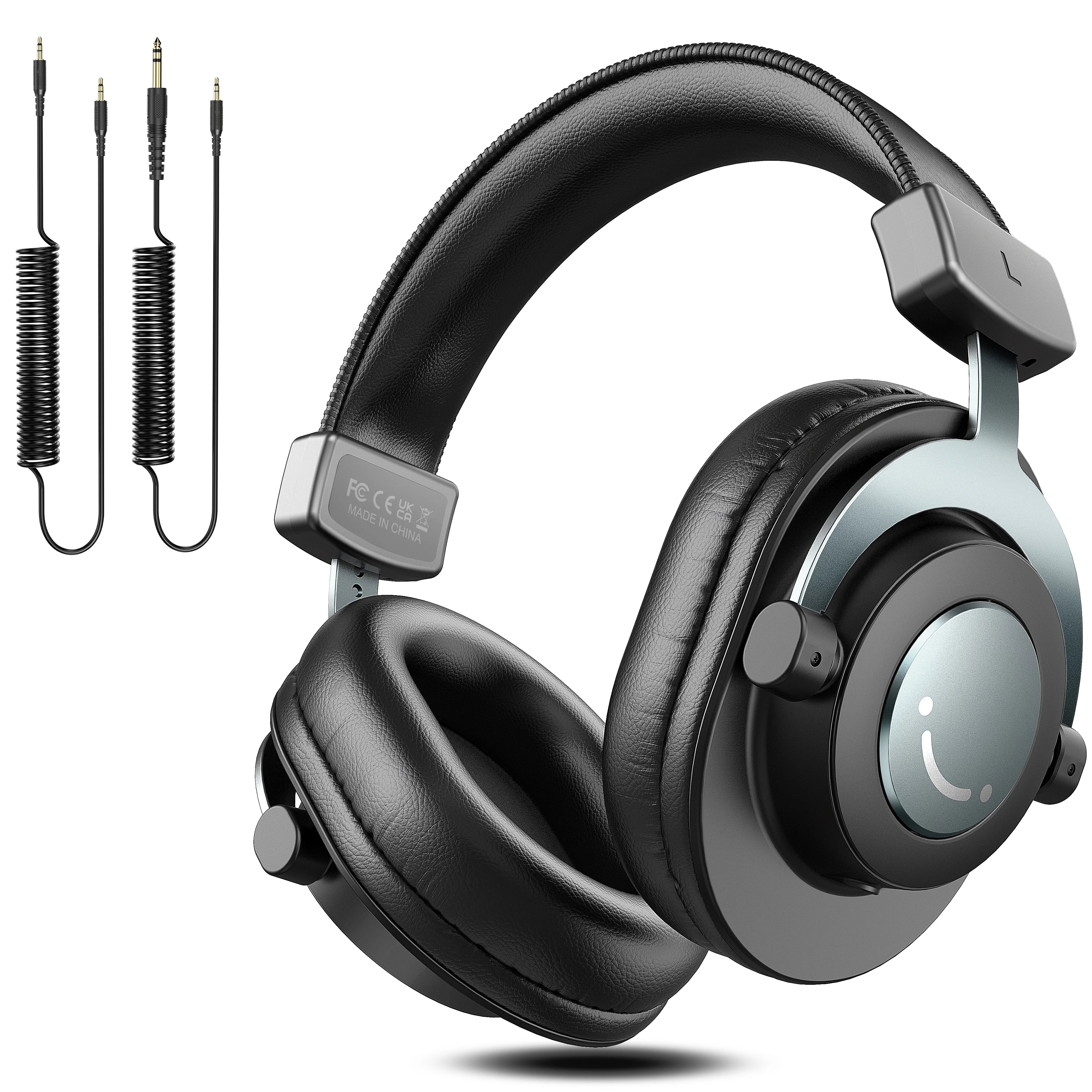 Wired Over-Ear Headphones with Memory Foam Cushions, 3.5 and 6.35mm Jack for PC Mac PS4 PS5 H8