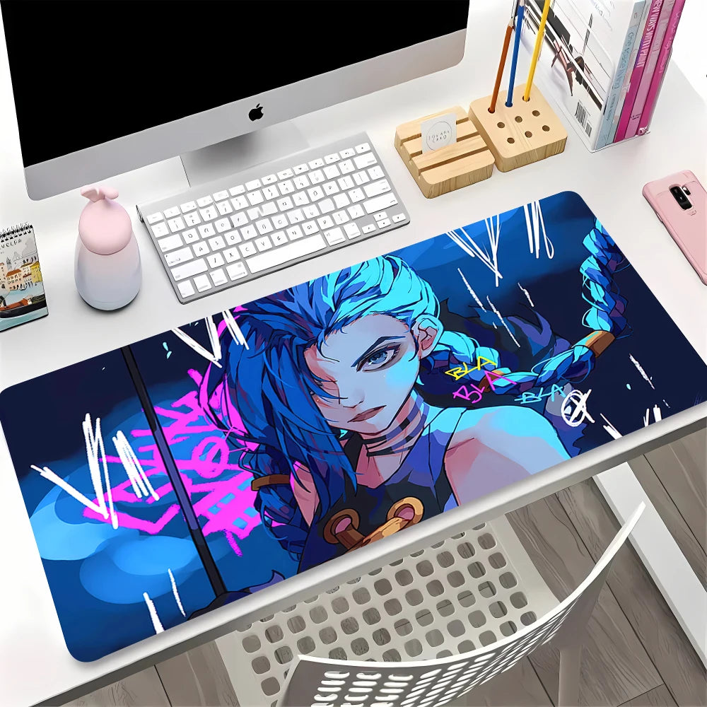 Large Gaming Mouse Pad Anime Desk Mat Non-slip Rubber Surface Keyboard Laptop Table Protector