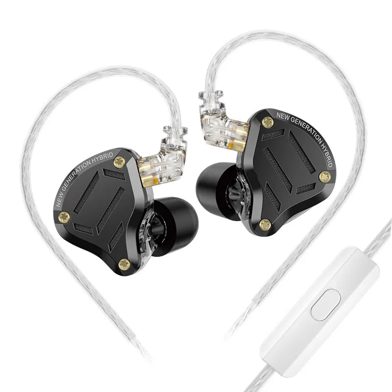 Premium Metal In-Ear Monitor Earphones with 4-Level Tuning and Detachable Cable for Studio Sound
