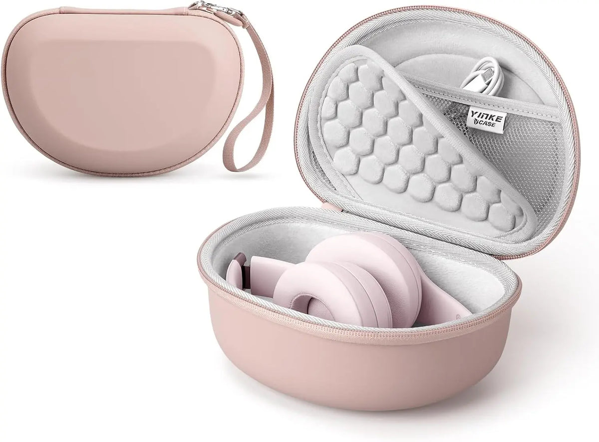 Hard Shell Headphone Carry Case for Foldable Wireless Over-Ear Headphones with Lanyard Travel Bag