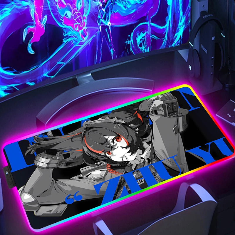 RGB Gaming Mouse Pad XXL with HD Print Non Slip Base Waterproof Rubber Desk Mat for PC Setup
