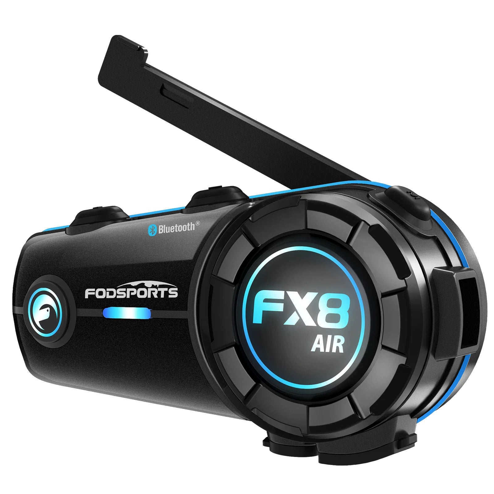 Bluetooth Motorcycle Helmet Intercom Headset with FM Radio and 1000M Range for Group Riding
