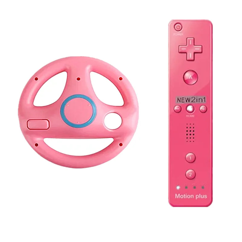 Game Racing Steering Wheel Accessories Compatible with Wii and Switch Console Controllers