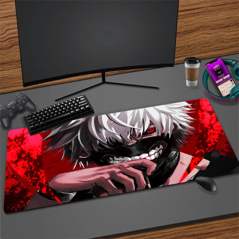 Large Anime Gaming Mouse Pad Non-Slip Rubber Mat for Keyboard and Desk, Multiple Sizes Available