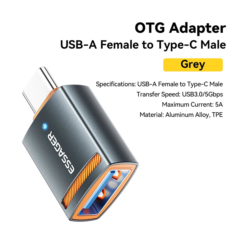 USB 3.0 OTG Adapter – Multi-Port Type-C, USB, Micro & iP Converter for All Devices