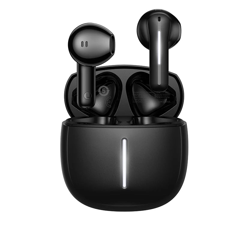 Wireless Semi in Ear Bluetooth Earbuds with APP Control, Stereo Sound and Microphone, HiFi Audio