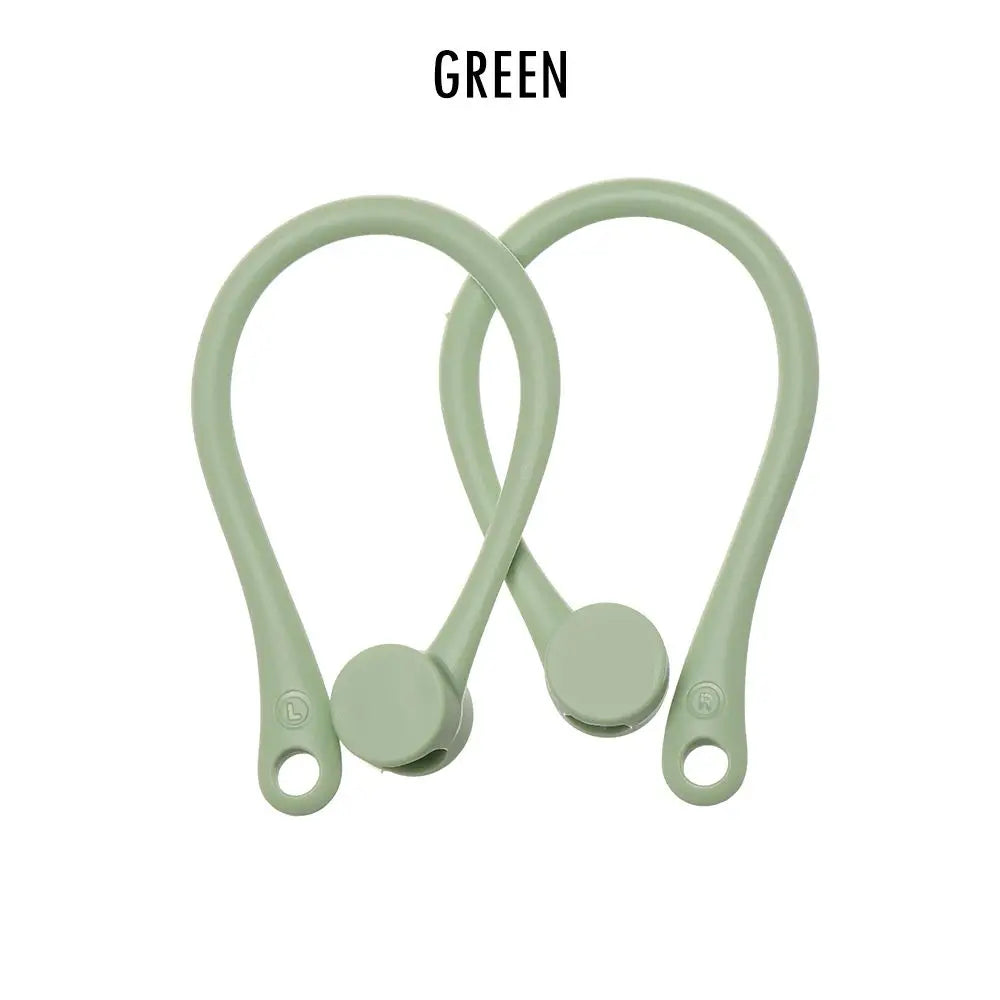 Silicone Anti-Loss Ear Hooks for Apple AirPods, Secure Fit Earphone Holders (1 Pair)