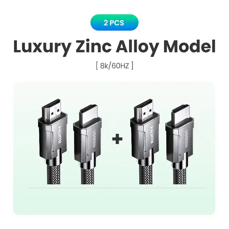 HDMI 2.1 Cable 8K 60Hz 48Gbps Ultra High Speed eARC HDR Gaming HDMI Lead Male to Male