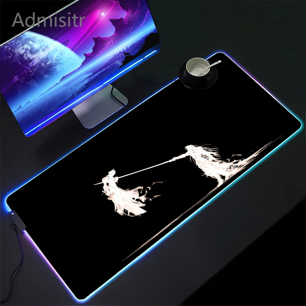 RGB Backlit Gaming Mouse Pad Extra Large Non-Slip Waterproof LED Desk Mat for PC Laptop Keyboard
