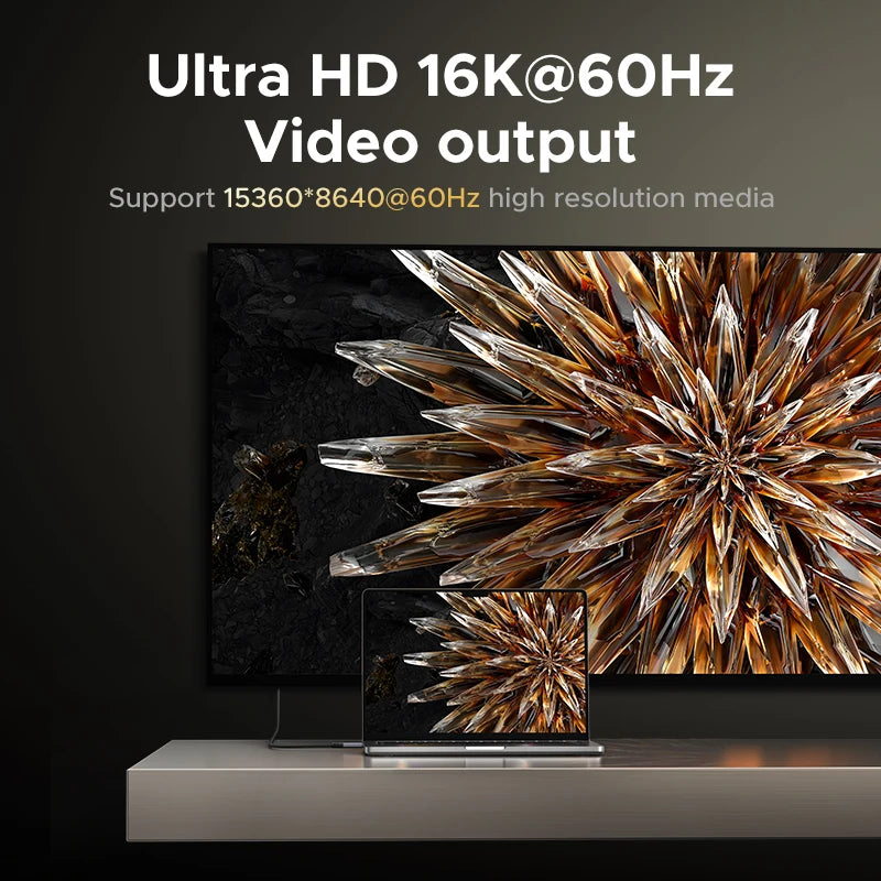 USB4 USB-C to USB-C Cable 240W PD3.1 80Gbps Fast Charging 16K Video for Laptops Monitors