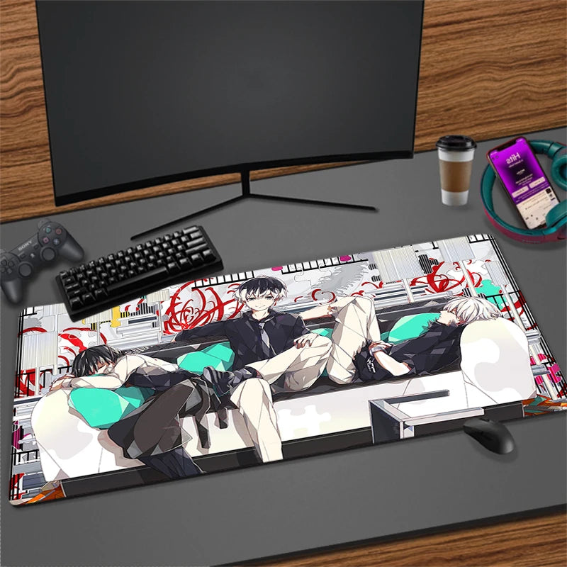 Large Anime Gaming Mouse Pad Non-Slip Rubber Mat for Keyboard and Desk, Multiple Sizes Available