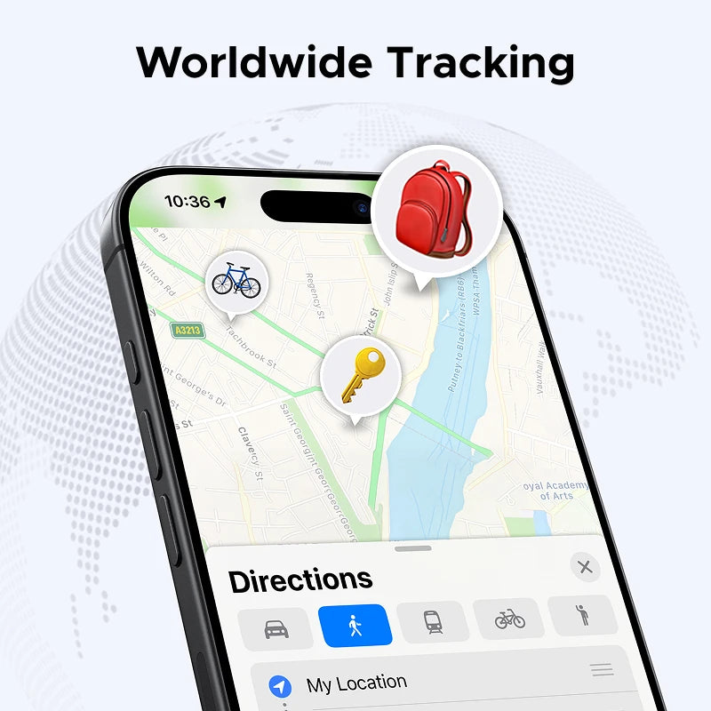 Smart Bluetooth Item Tracker for Apple Find My iPhone iPad Key Wallet Luggage Locator Tag
