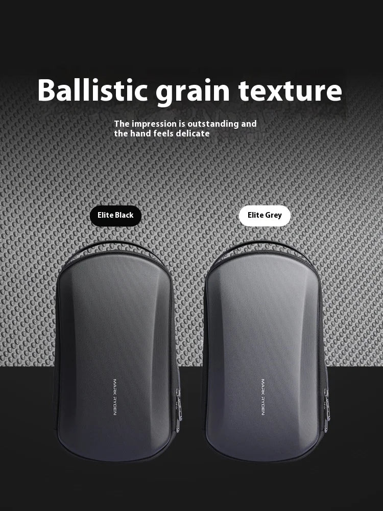 Mini Hard-shell Waterproof Crossbody Bag with USB Charging Port for Everyday and Travel Use