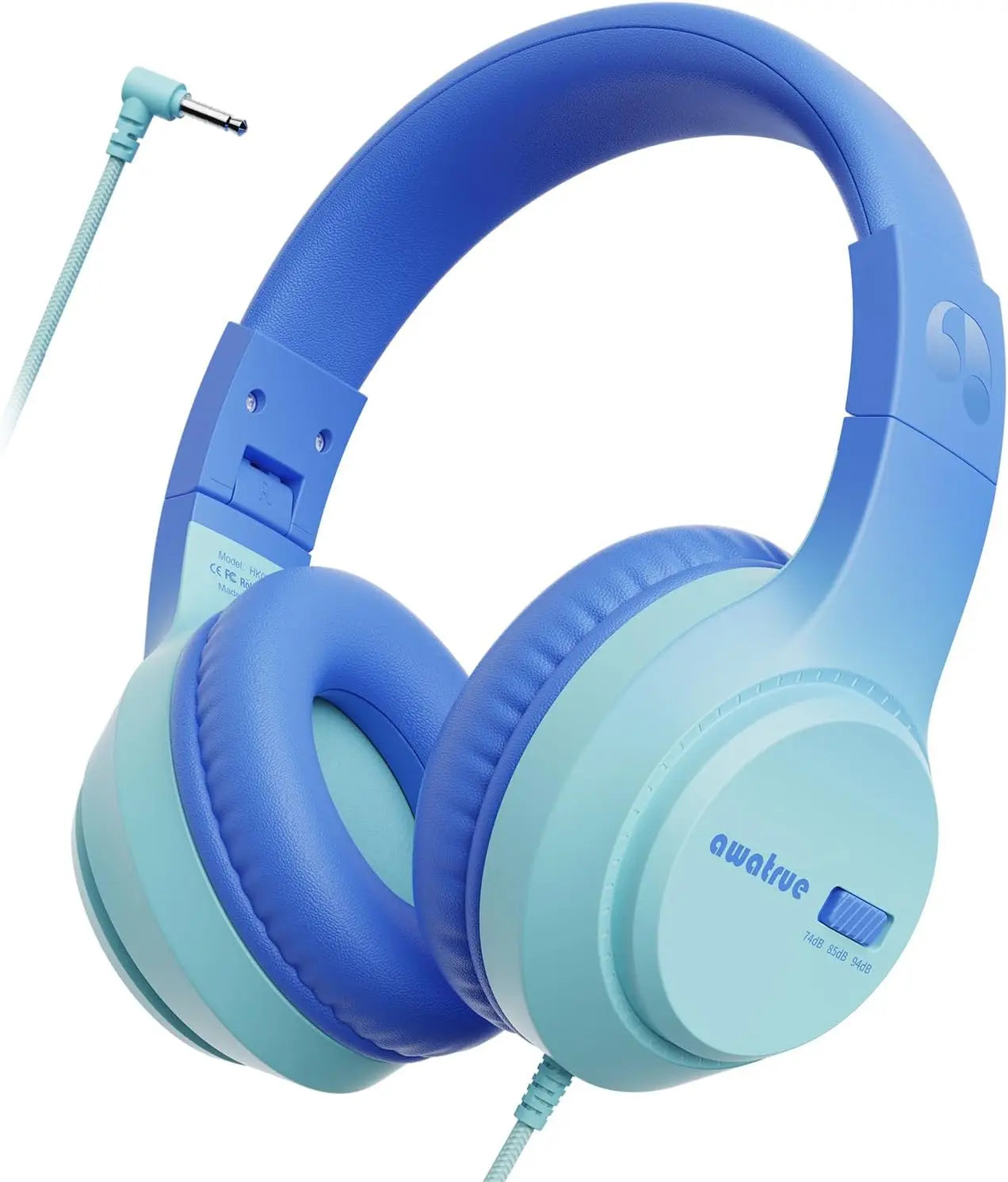 Children’s Wired Headphones with Microphone and Volume Limiter for Safe and Clear Listening