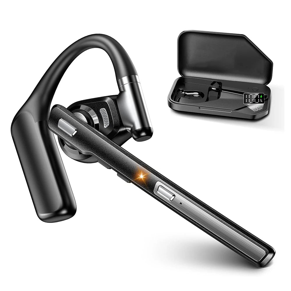 Open Ear Bluetooth Headset with ENC Noise Cancelling Microphone and Long Battery Life