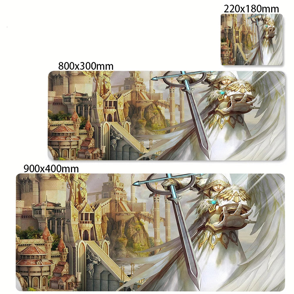 Large Extended Gaming Mouse Pad Desk Mat for Laptops Keyboard Office and Anime Themed Setups