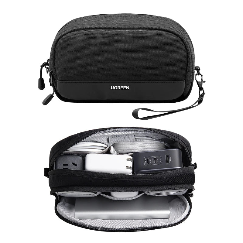 Travel Storage Organiser Bag for Cables Earphones Chargers and Digital Accessories Size S or M