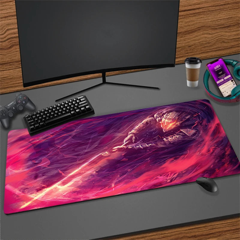 XXL Non-slip Rubber Mouse Mat for Gaming and Office | Extra Large Desk Pad with Stitched Edges