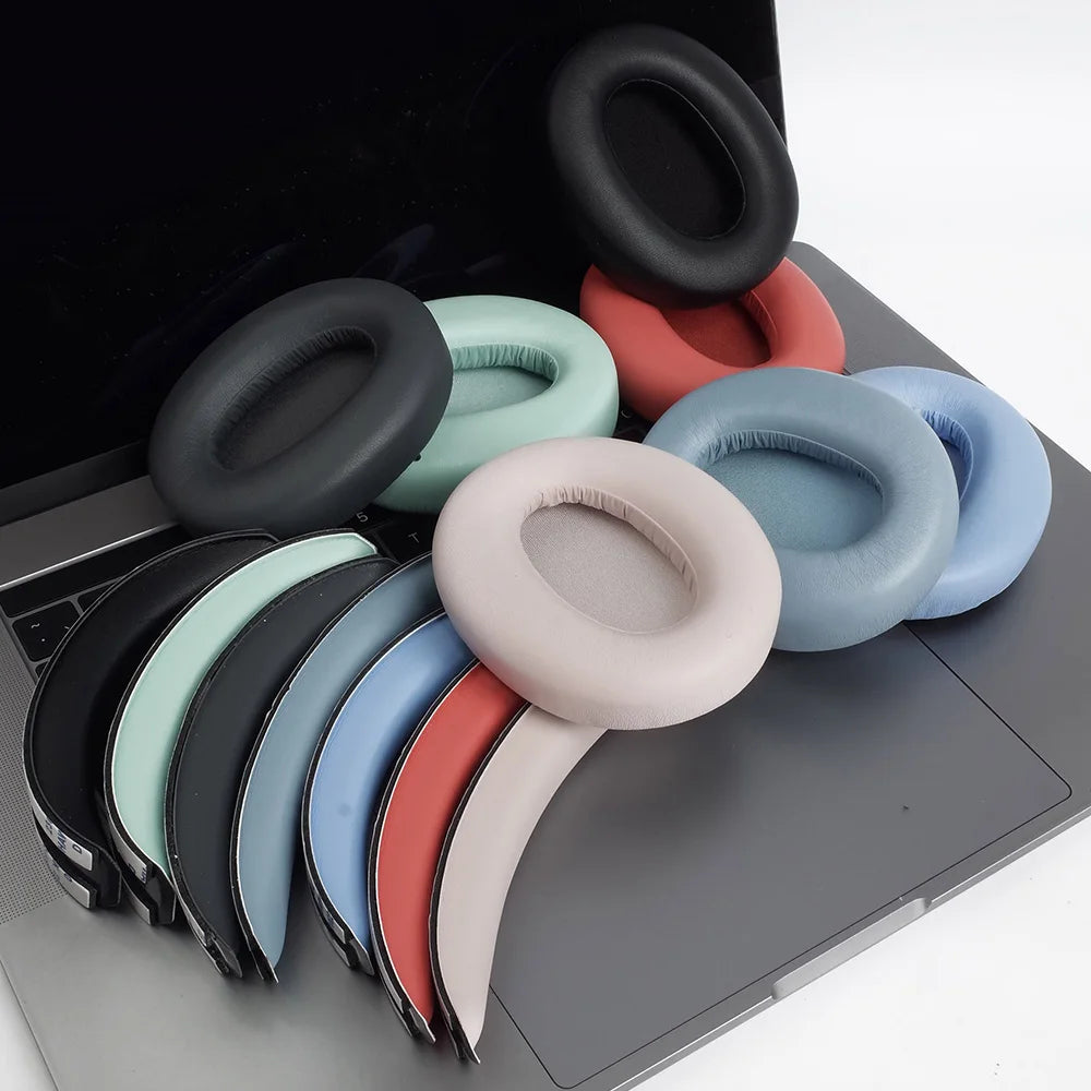 Replacement Premium Protein Leather Memory Foam Earpads for Edifier Over-Ear Headphones