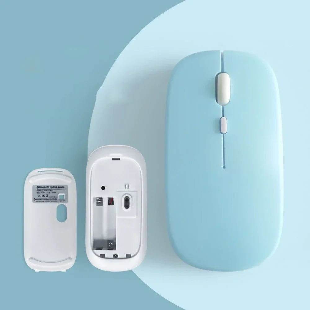 Silent Bluetooth 5.1 Wireless Optical Mouse for Laptop Tablet iPad Android Noiseless Portable Use