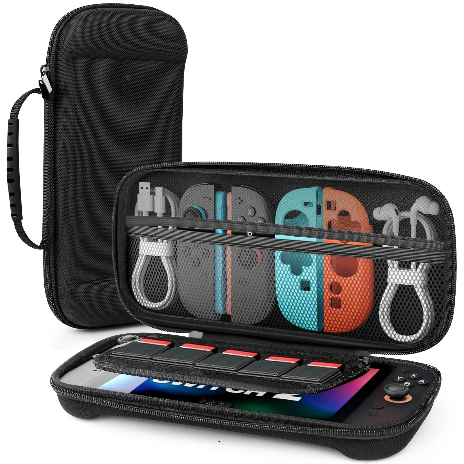 Protective EVA Travel Case for Nintendo Switch 2 with Game Card Slots and Shockproof Storage