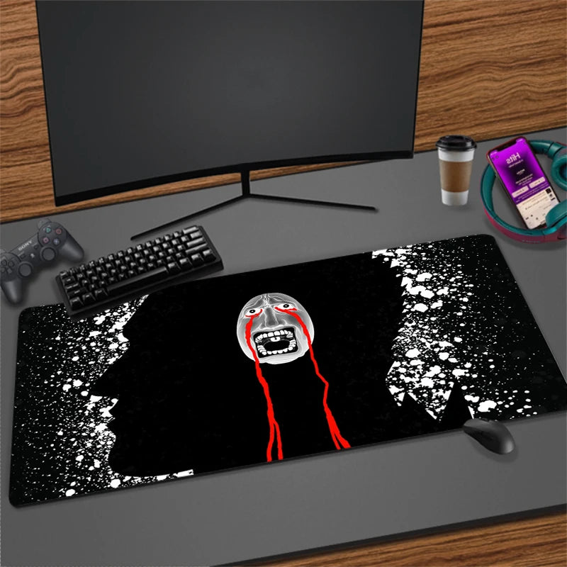 XXL Non-slip Rubber Mouse Mat for Gaming and Office | Extra Large Desk Pad with Stitched Edges