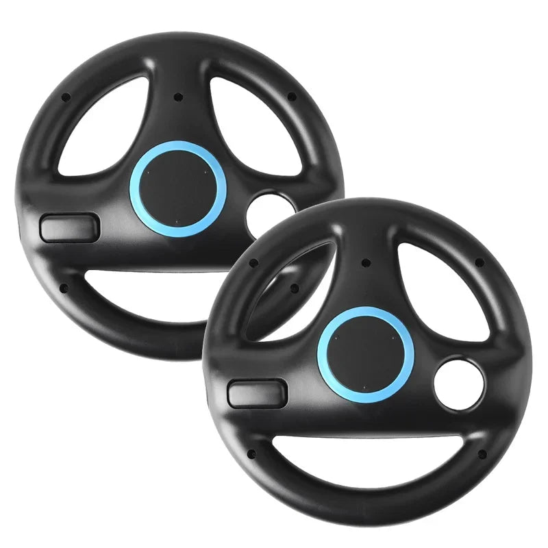 Game Racing Steering Wheel Accessories Compatible with Wii and Switch Console Controllers
