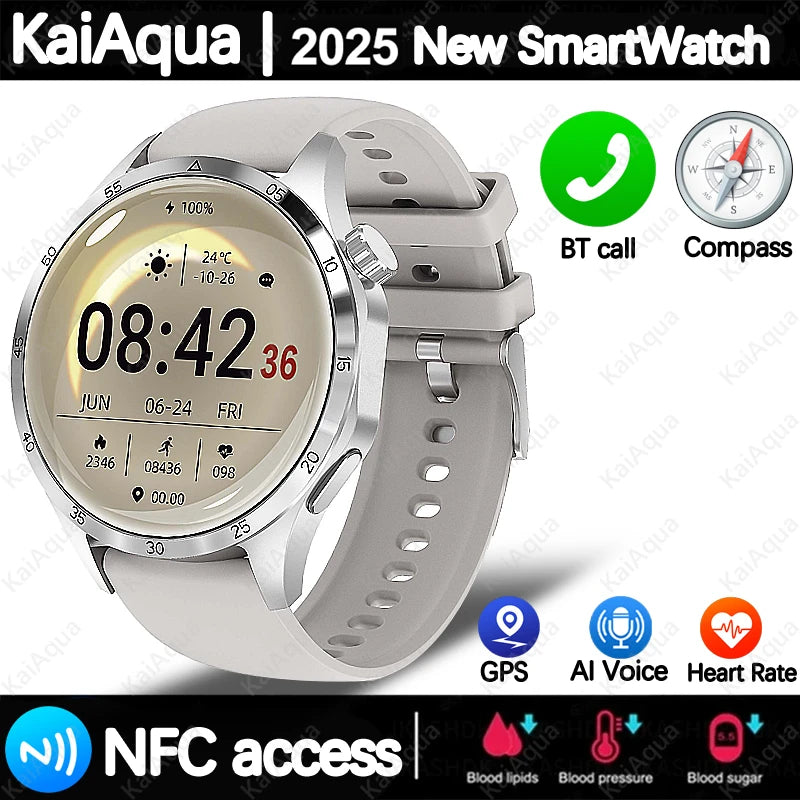 2026 NEW Watch MAX Smartwatch GPS Motion Trajectory HD Screen Bluetooth Call NFC Men Smart Watch Outdoor 100+Sport Watches Men