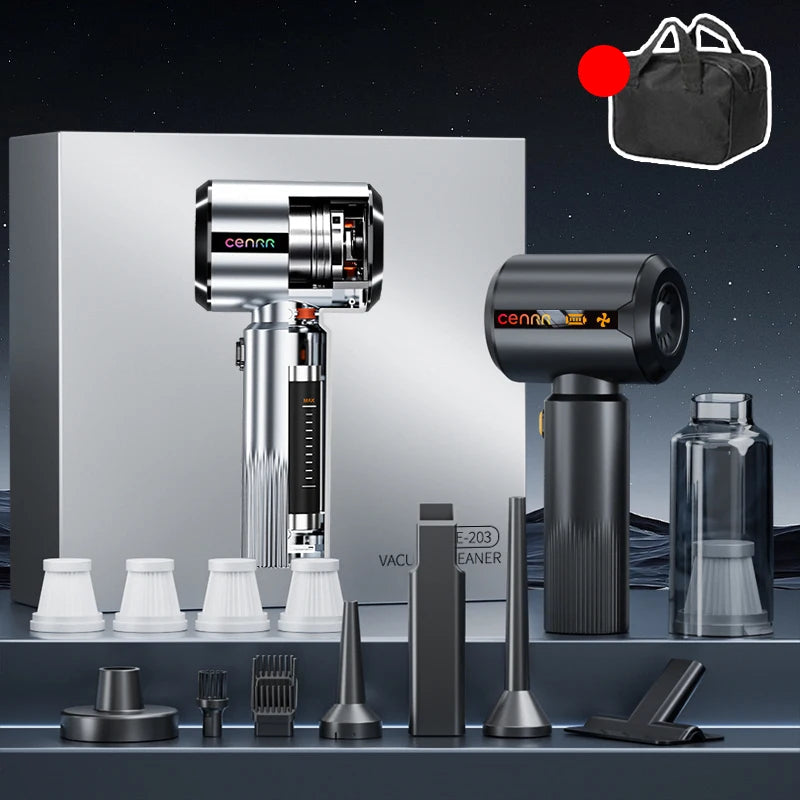 Powerful Cordless Handheld Car Vacuum Cleaner 7500mAh Wet Dry Portable Cleaner with LED Display