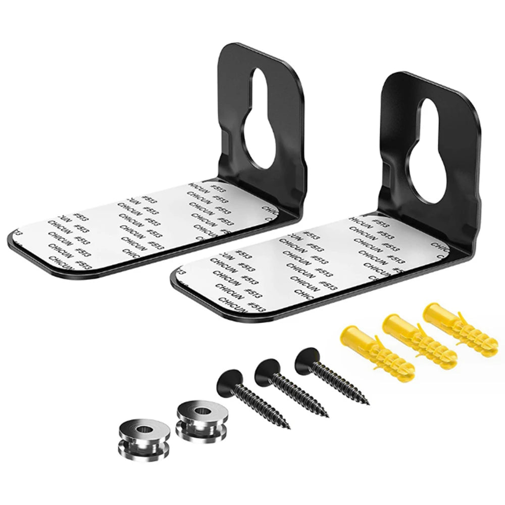 Universal Wall Mount Brackets for Sound Bar Speakers Compatible with Home Theatre Systems