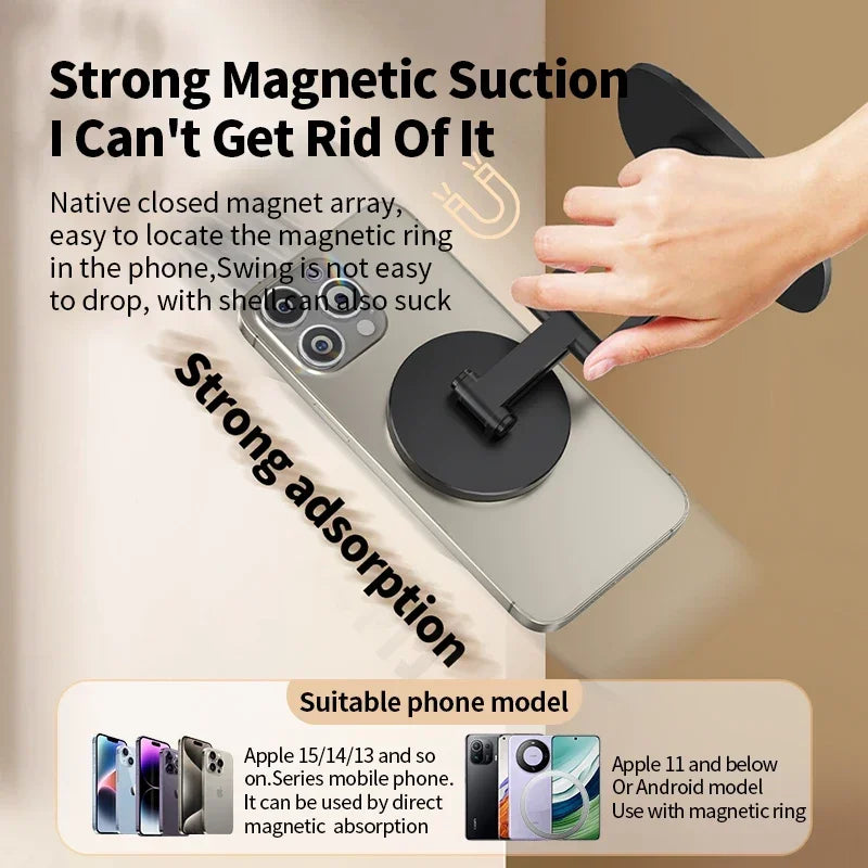 Flexible Magnetic Desktop Stand Phone Holder with Adjustable Arm and Strong Adsorption Base