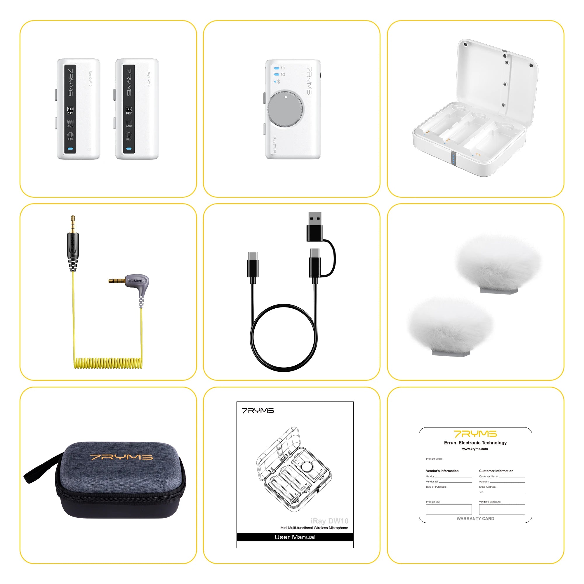 Mini Wireless Lavalier Microphone Set for Camera Smartphone Computer Vlog Live Streaming Interview