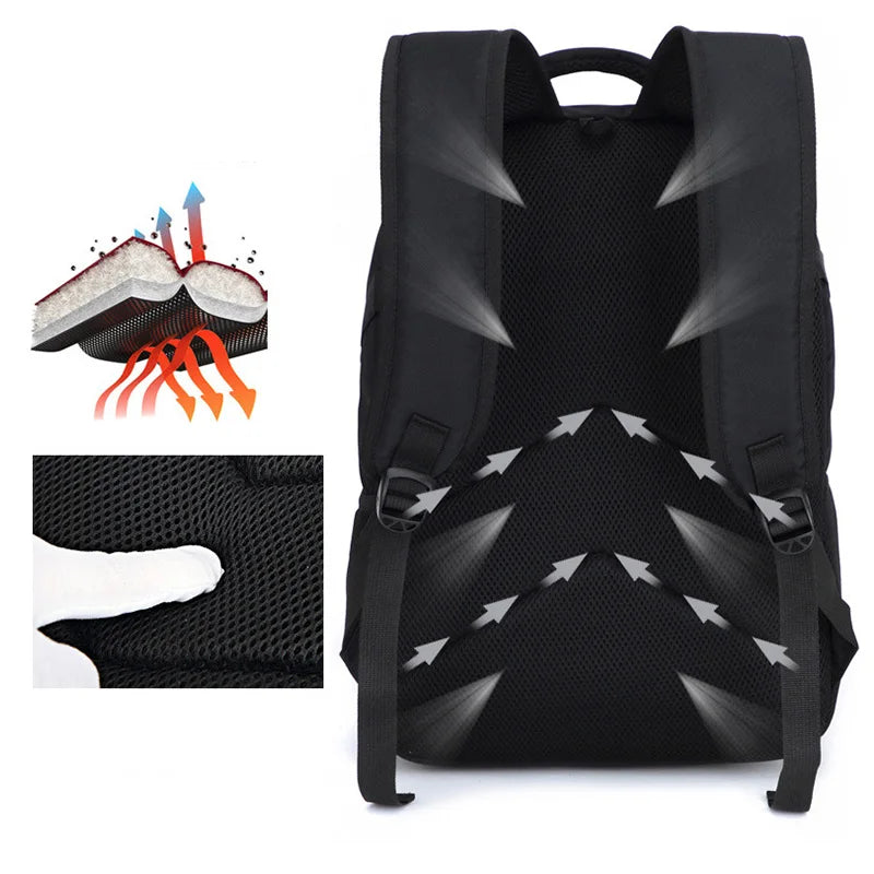 Multifunction Anti-Theft Water Resistant 17 Inch Laptop Backpack with USB Charging for Travel