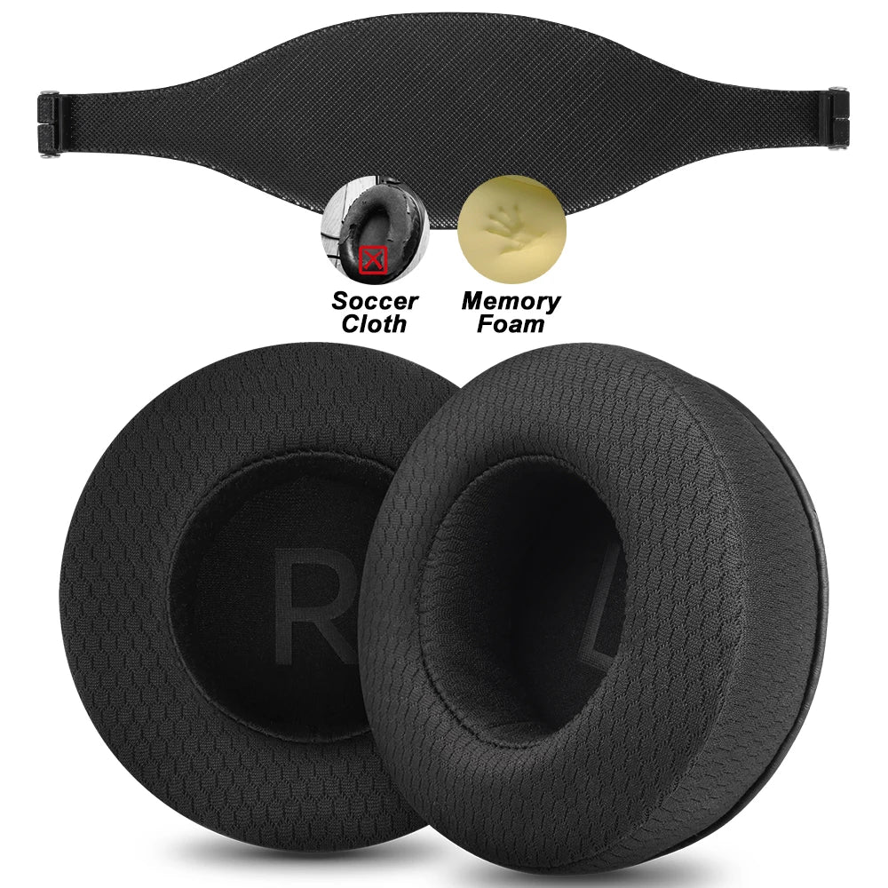 Premium Replacement Ear Pads Protein Leather and Foam for FiiO Over-Ear Headphones FT1 JT7 Series