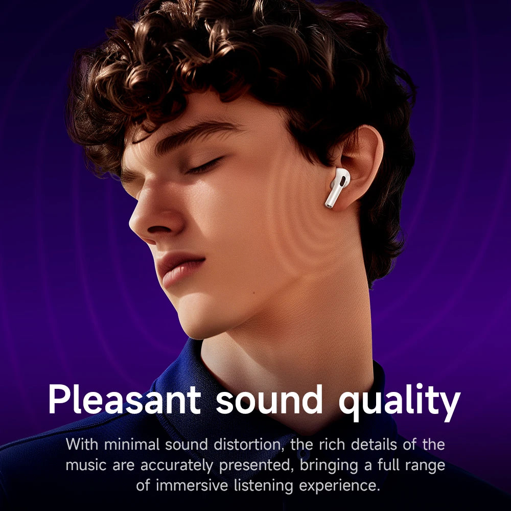 True Wireless Bluetooth Earbuds with ANC, LED Touch Screen, Sport Ready, 4 Hour Battery Life