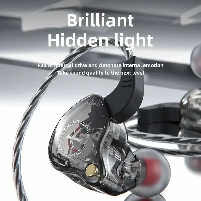 Dynamic Wired Gaming Earphones with Deep Bass and Noise Cancelling In Ear Headset Mic