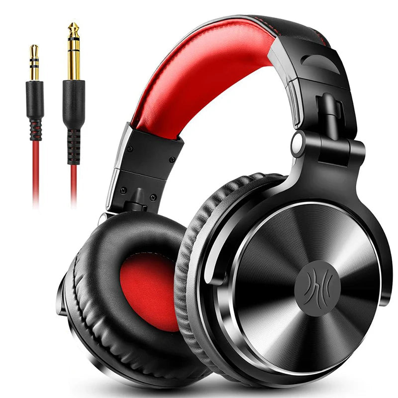 Cuffie Over-Ear OneOdio Pro-10 – Driver Da 50mm, Pieghevoli, Leggere, Con Microfono Per Registrazione E Monitoraggio – DJ E Podcast (Blu)
