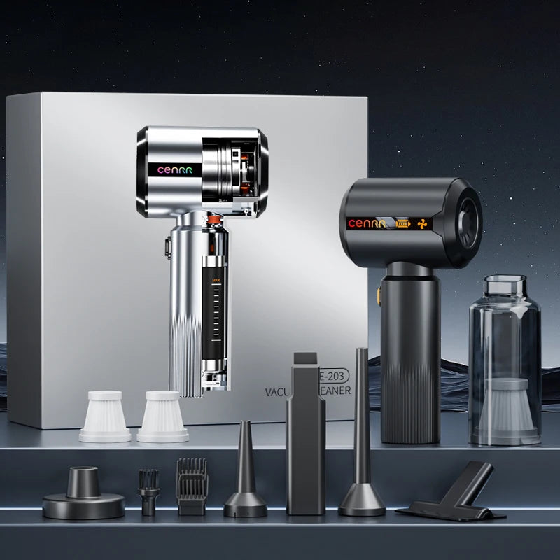 Powerful Cordless Handheld Car Vacuum Cleaner 7500mAh Wet Dry Portable Cleaner with LED Display