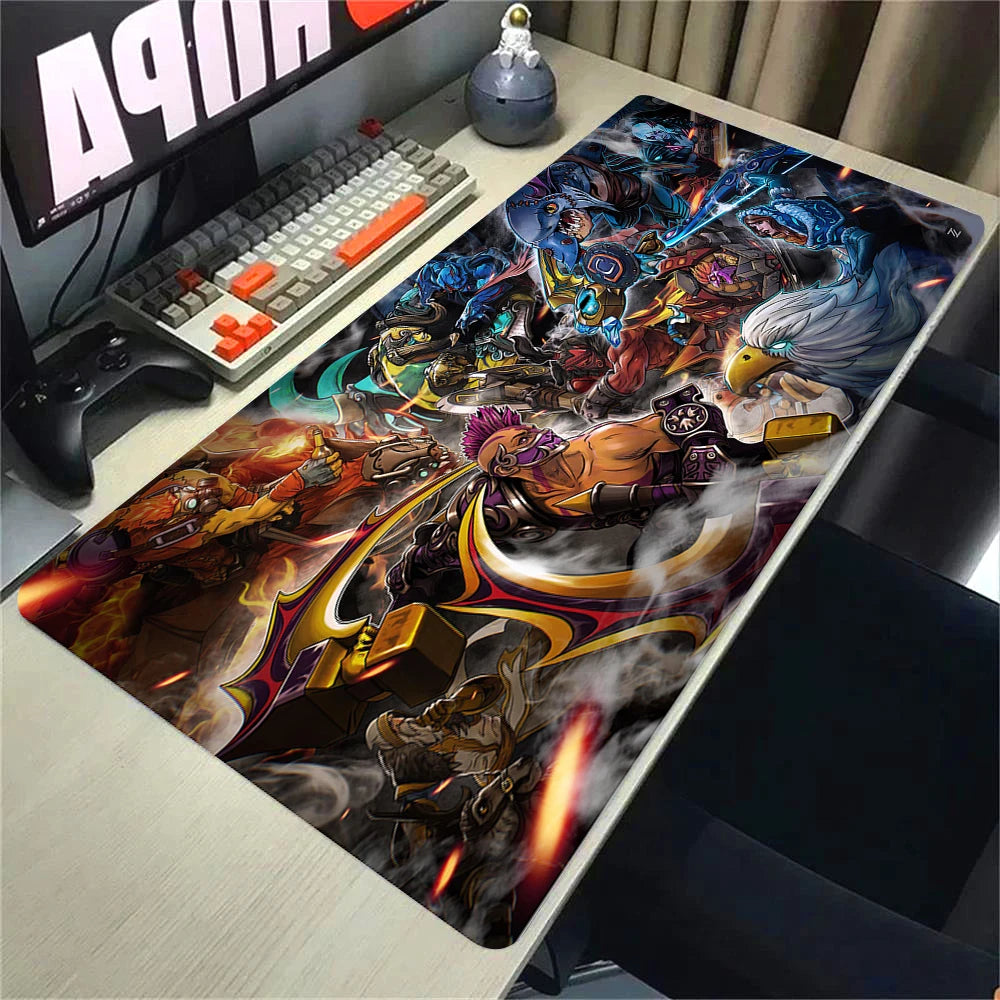 XXL Non-slip Rubber Gaming Mouse Pad with Stitched Edges for Desk and Keyboard 90x40cm